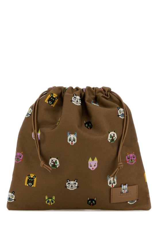 26SS 로에베 뷰티 케이스 C643057X03 MOCHA Printed