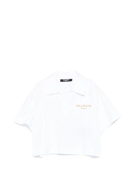 26SS [키즈] 발망 폴로 셔츠 BY8B31 Z3658100BC White