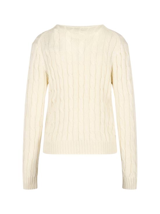 26SS 폴로 랄프로렌 포니 로고 피마코튼 케이블 니트 스웨터 211 971869 015 Cream - POLO RALPH LAUREN