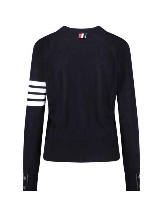 26SS 톰브라운 파인 메리노 울 4바 릴렉스 핏 가디건 FKC334A Y1014 415 Blue - THOM BROWNE