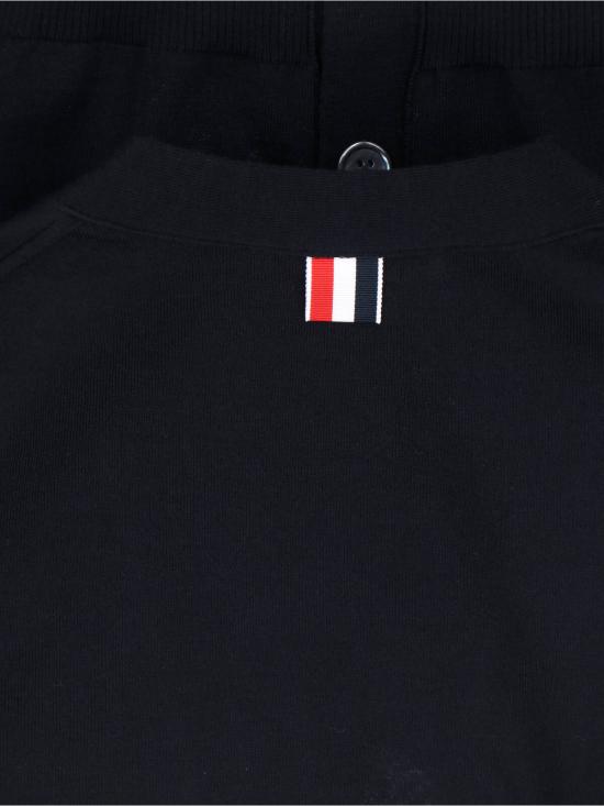 26SS 톰브라운 파인 메리노 울 4바 릴렉스 핏 가디건 FKC334A Y1014 415 Blue - THOM BROWNE