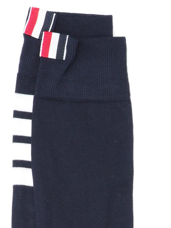 26SS 톰브라운 라이트웨이트 코튼 4바 미드카프 삭스 MAS023B 01690 415 - THOM BROWNE