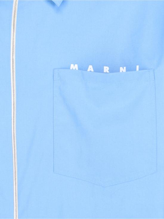 26SS 마르니 긴팔 셔츠 CUMU0297P0 USCT88 LWB31 Blue - MARNI