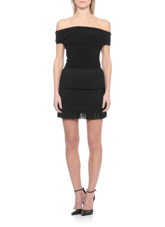 26SS 노마카말리 바디수트 티셔츠 KK126BPLT50 001 Black - NORMA KAMALI