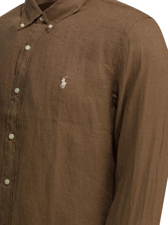 26SS 폴로 랄프로렌 긴팔 셔츠 710966294505RL BROWN Brown - POLO RALPH LAUREN
