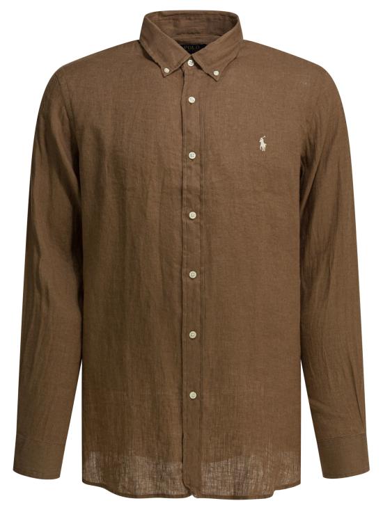 26SS 폴로 랄프로렌 긴팔 셔츠 710966294505RL BROWN Brown
