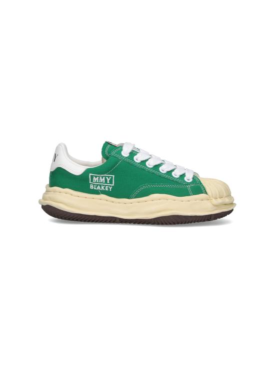  메종 미하라 야스히로 블레이키 VL OG 솔 캔버스 로우탑 A09FW732 CL GREEN Green