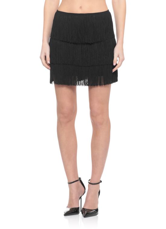 26SS 노마카말리 미디 스커트 ST223SPFA21 001 Black - NORMA KAMALI