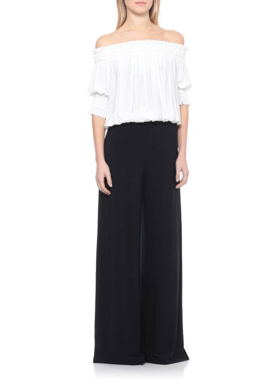 26SS 노마카말리 바디수트 티셔츠 KK126BPL905 944 White - NORMA KAMALI