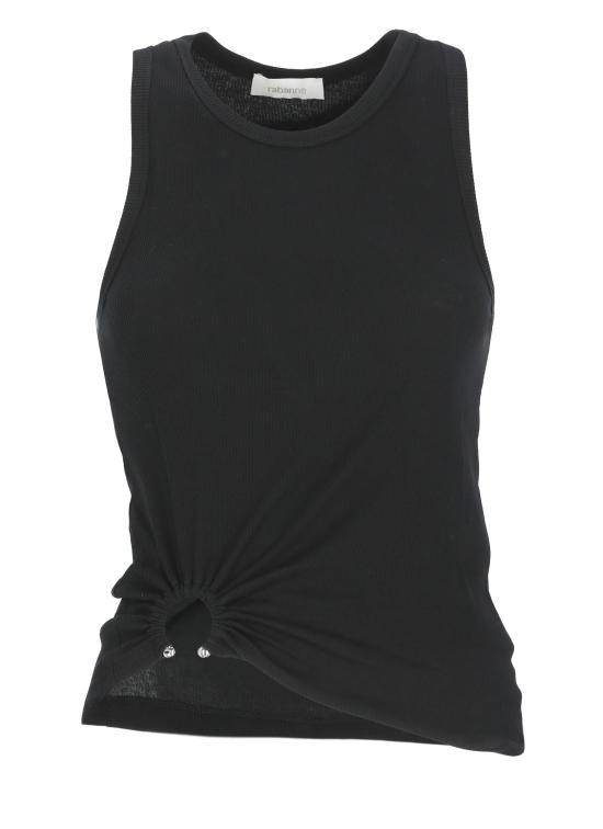 26SS 파코라반 민소매 티셔츠 24FJTE165CO0530 P001 Black