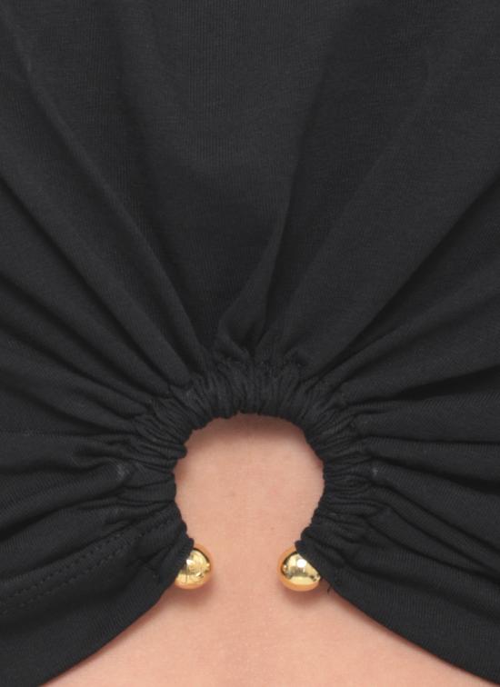 26SS 파코라반 반팔 티셔츠 23AJTO539CO0485 P001 Black - PACO RABANNE