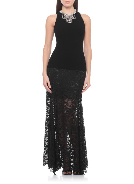 26SS 파코라반 미디 스커트 26PJJU131PA0170 P001 Black - PACO RABANNE