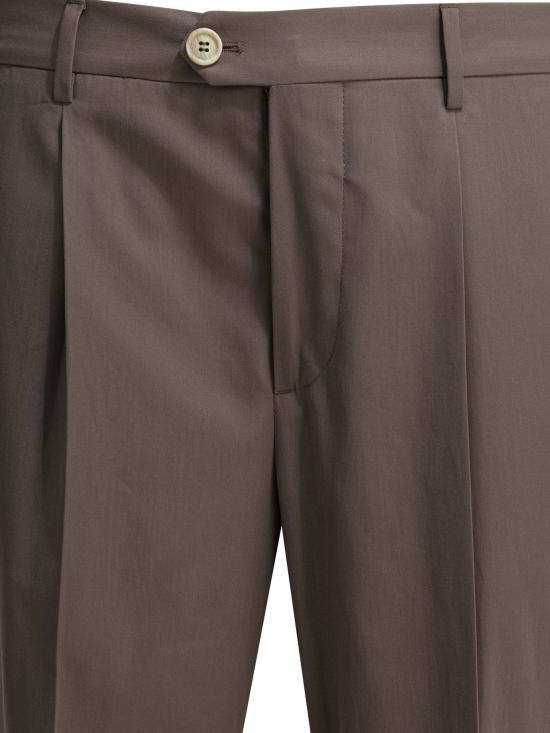 26SS 브루넬로 쿠치넬리 스트레이트 팬츠 MH252E1450C2439 Brown - BRUNELLO CUCINELLI