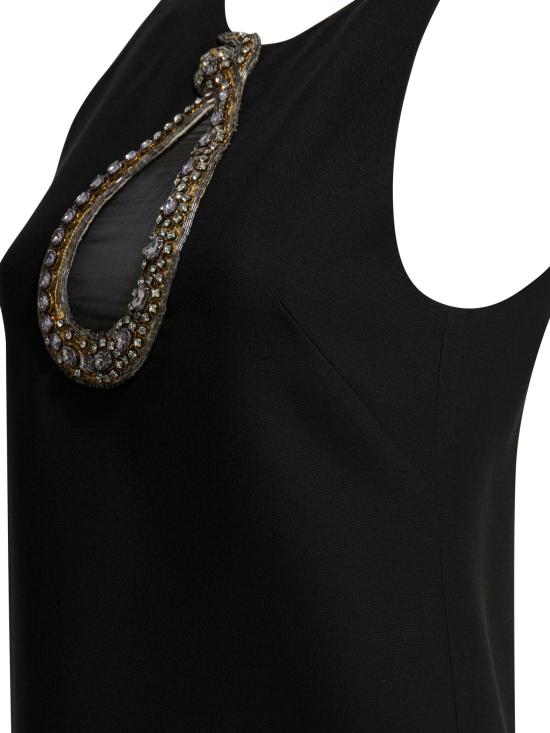 26SS 발렌티노 가라바니 미디 원피스 8B0VAKD51CFCRC Black - VALENTINO GARAVANI