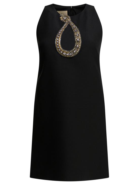 26SS 발렌티노 가라바니 미디 원피스 8B0VAKD51CFCRC Black