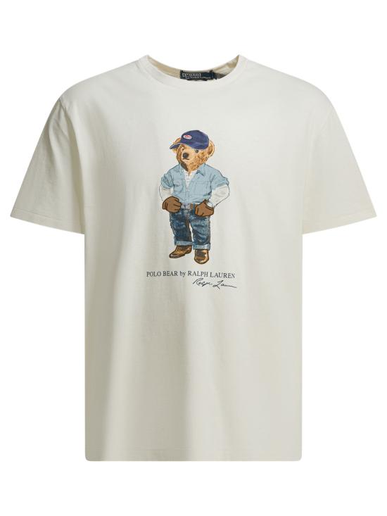 26SS 폴로 랄프로렌 반팔 티셔츠 710B14615001NEVIS DENIM White