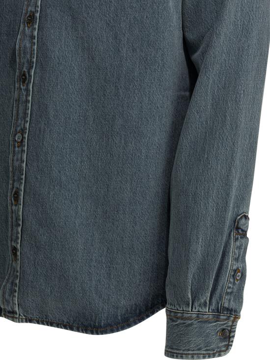 26SS 아미 긴팔 셔츠 USH786 DE0056480 Blue - AMI