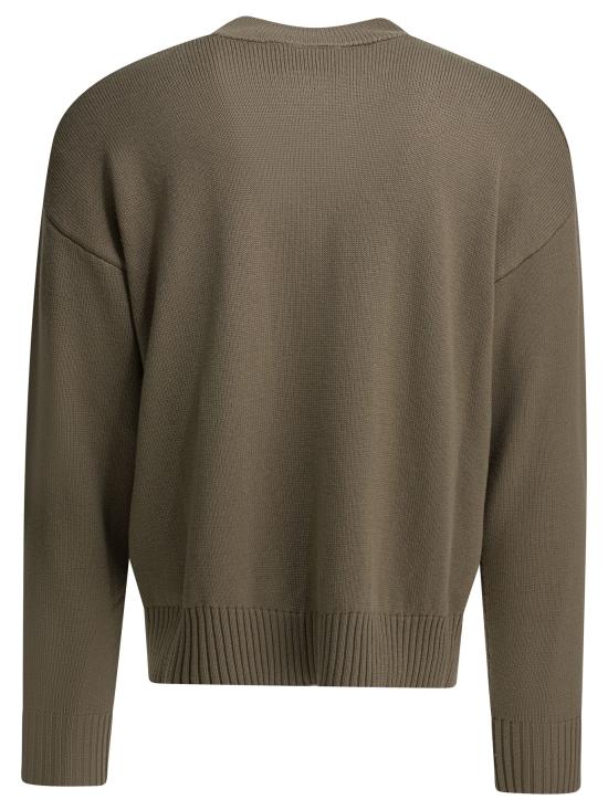 26SS 아미 울 드 하트 가디건 UKC380 KN0156A117 Beige - AMI