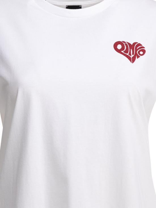 26SS 핑코 반팔 티셔츠 105526A33IZR2 White - PINKO