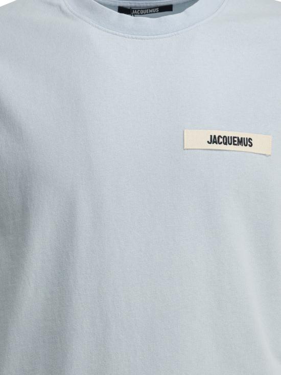 26SS 자크뮈스 그로그랭 로고 티셔츠 TSM00133AJ00226LIGHT BLUE 2 - JACQUEMUS