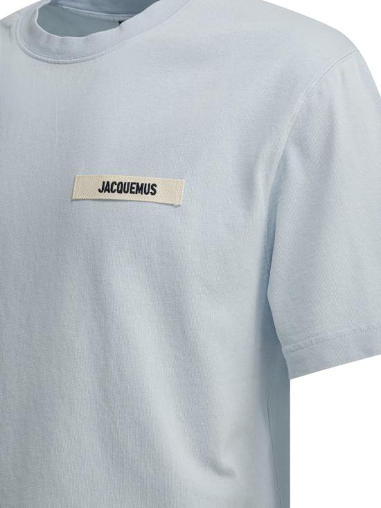 26SS 자크뮈스 그로그랭 로고 티셔츠 TSM00133AJ00226LIGHT BLUE 2 - JACQUEMUS