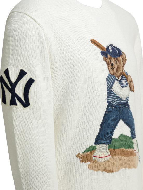 26SS 폴로 랄프로렌 스웨터 710B15087001DECKWASH WHITE COMBO White - POLO RALPH LAUREN