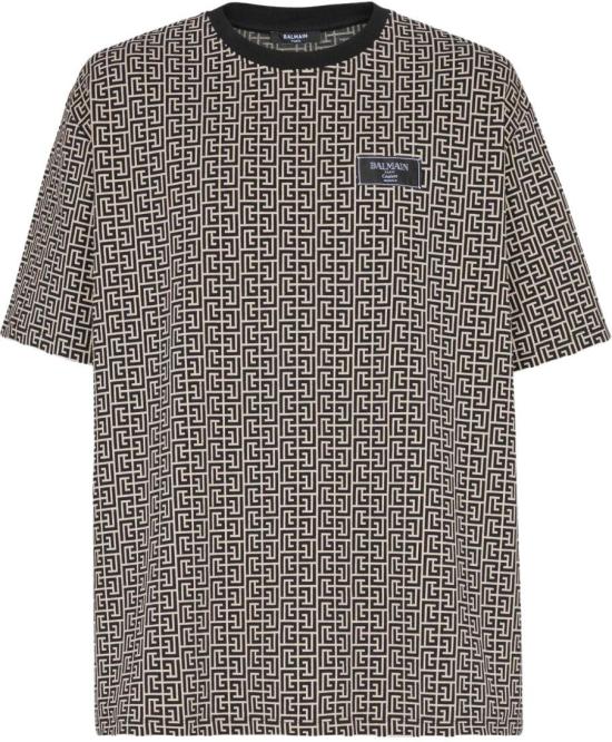 26SS 발망 반팔 티셔츠 FH1EG000BC90GFE BLACK