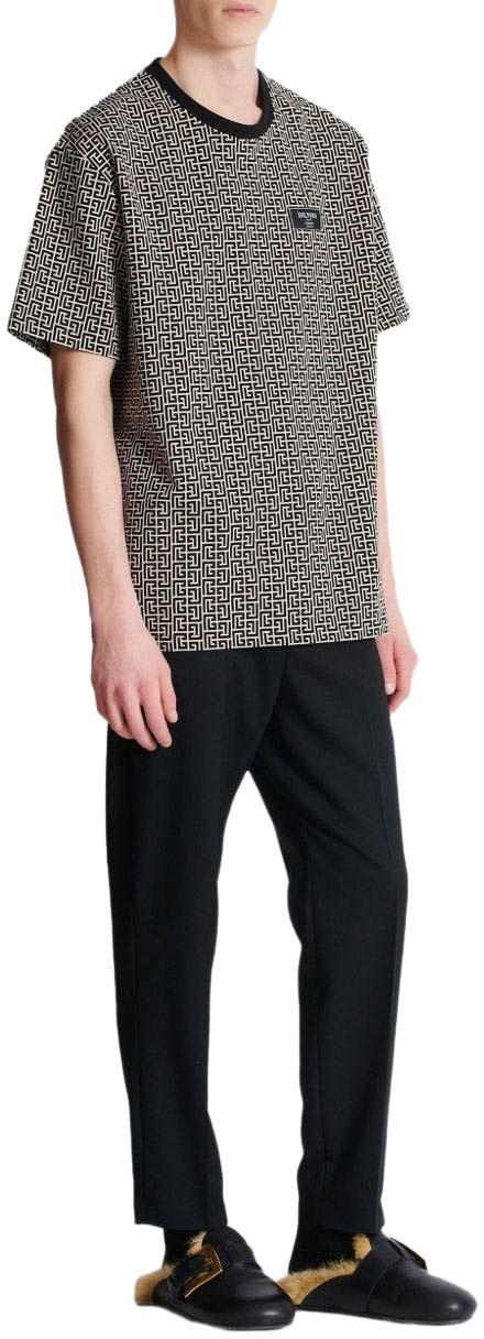 26SS 발망 반팔 티셔츠 FH1EG000BC90GFE BLACK - BALMAIN