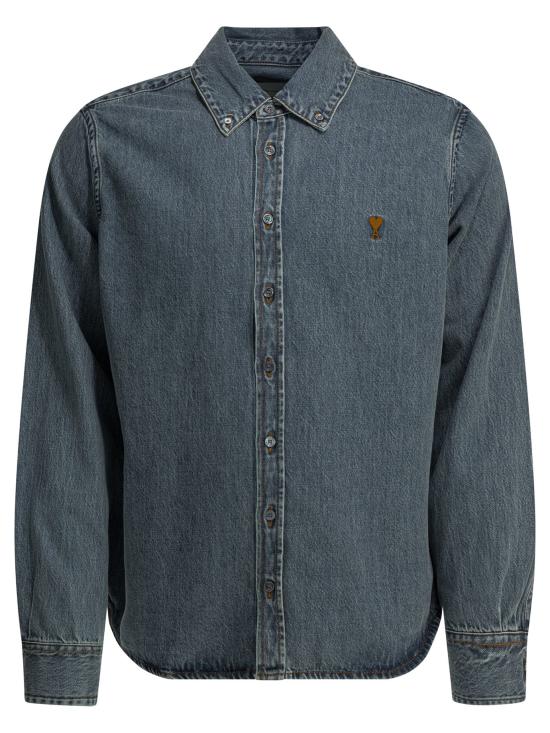 26SS 아미 데님 데님 셔츠 USH786DE0056480