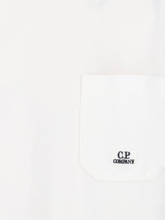 26SS 씨피 컴퍼니 반팔 티셔츠 20CMTS173A005527S103 GAUZE WHITE DOM - C.P. COMPANY