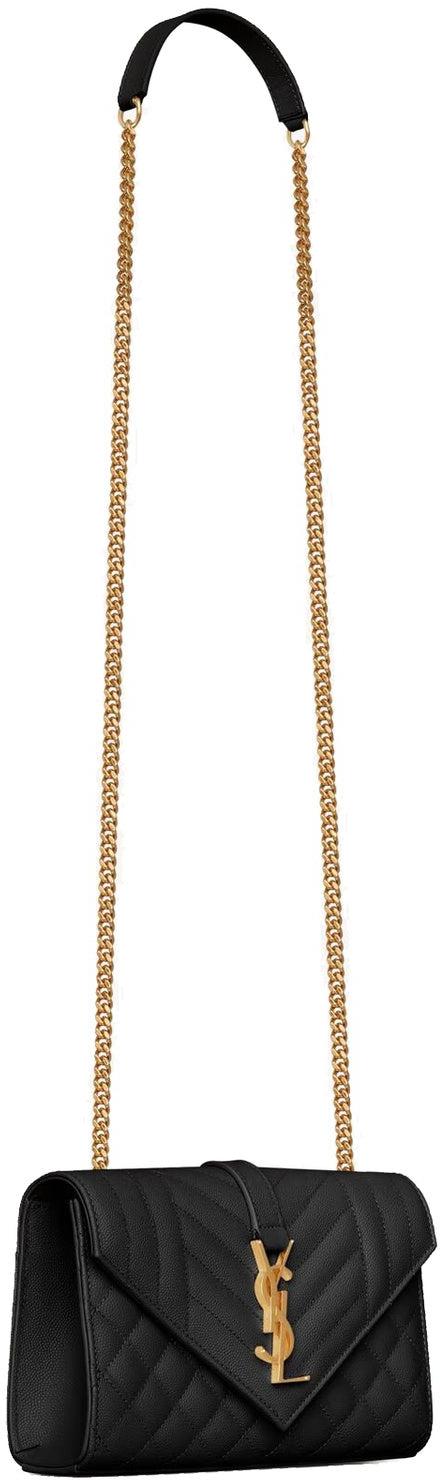 25FW 생로랑 모노그램 엔벨로프 스몰백 600195BOW911000 BLACK - SAINT LAURENT