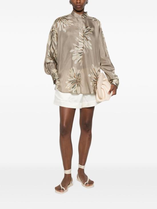 26SS 브루넬로 쿠치넬리 셔츠 MQ967RH201 C009 Kaki - BRUNELLO CUCINELLI