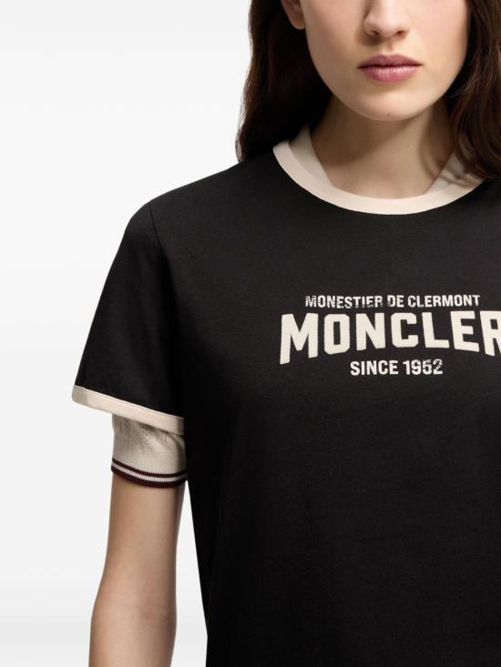 26SS 몽클레어 반팔 티셔츠 8C000318 9AUOP90 Black - MONCLER