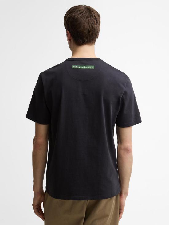 26SS 바버 반팔 티셔츠 MTS1614 NY74 DARK BLUE - BARBOUR
