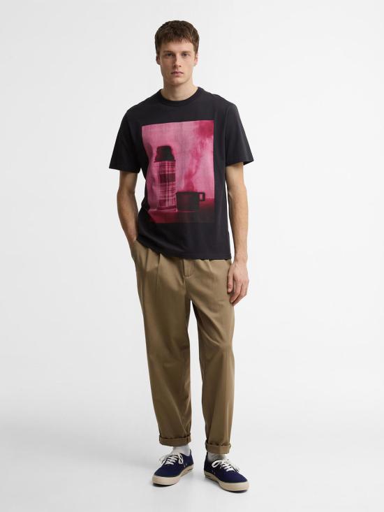 26SS 바버 반팔 티셔츠 MTS1614 NY74 DARK BLUE - BARBOUR