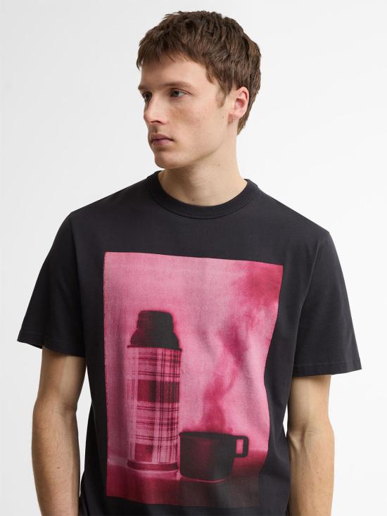 26SS 바버 반팔 티셔츠 MTS1614 NY74 DARK BLUE - BARBOUR