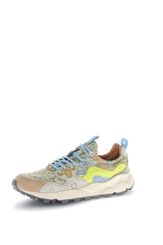 26SS 플라워 마운틴 스니커즈 2017817 67 2E01 LEO CREAM WHITE YELLOW FLUO - FLOWER MOUNTAIN
