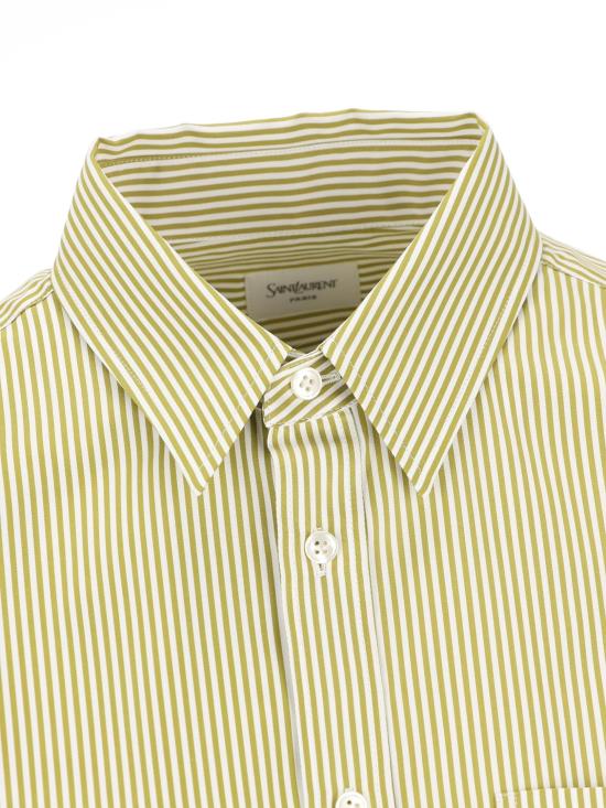 26SS 생로랑 셔츠 861080Y260D3302 Green - SAINT LAURENT