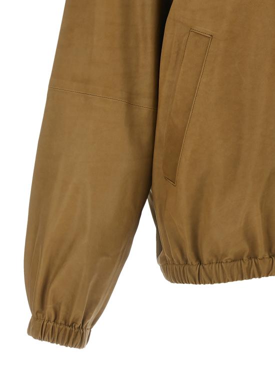 26SS 오라리 가죽 자켓 A26SB02CBKHAKIBEIGE Brown - AURALEE