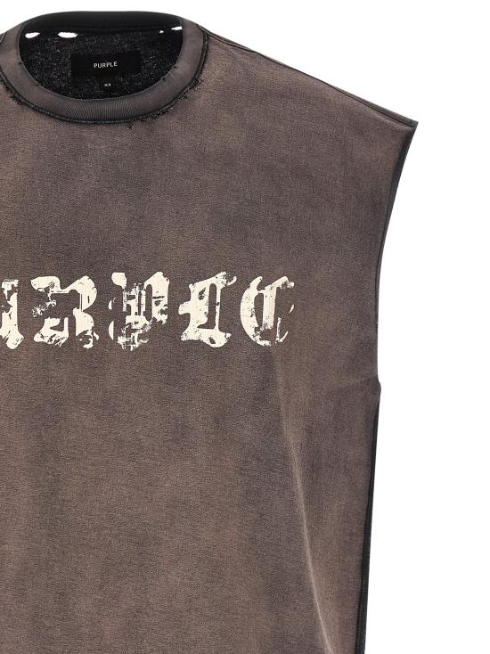 26SS 퍼플 브랜드 민소매 티셔츠 P103TBSP226BLACK Black - PURPLE BRAND