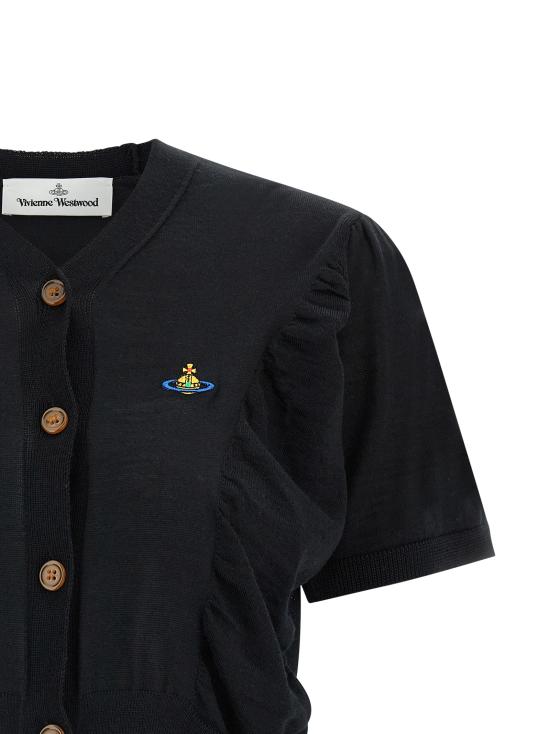 26SS 비비안웨스트우드 가디건 1803007EY001AN402 Black - VIVIENNE WESTWOOD