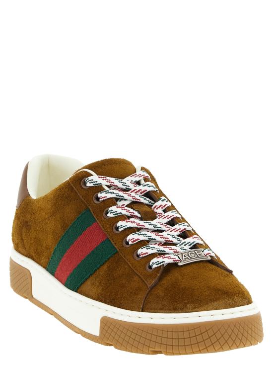 26SS 구찌 웹 에이스 스니커즈 849836AAFS32154 Brown - GUCCI