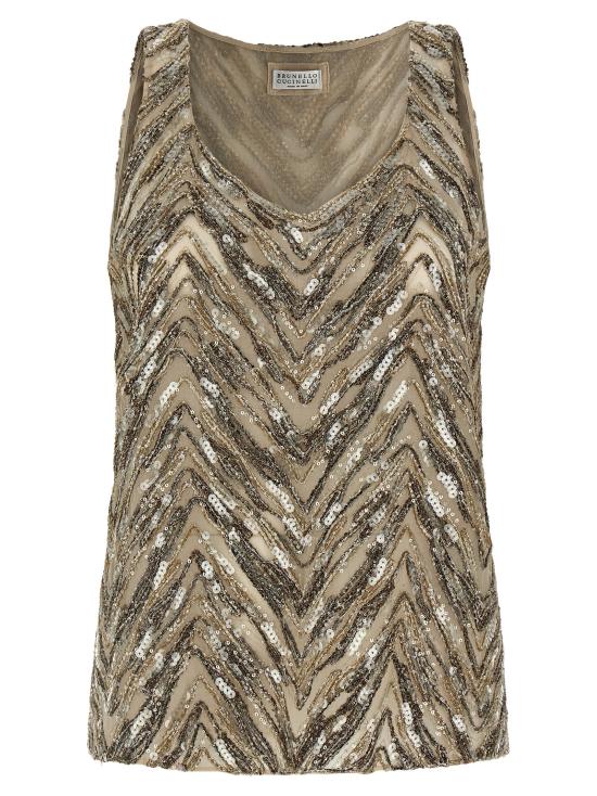 26SS 브루넬로 쿠치넬리 이브닝 티셔츠 MF940HN602C9504 Beige