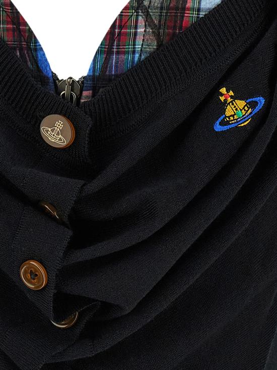 26SS 비비안웨스트우드 가디건 1803007DY001AN402 Black - VIVIENNE WESTWOOD