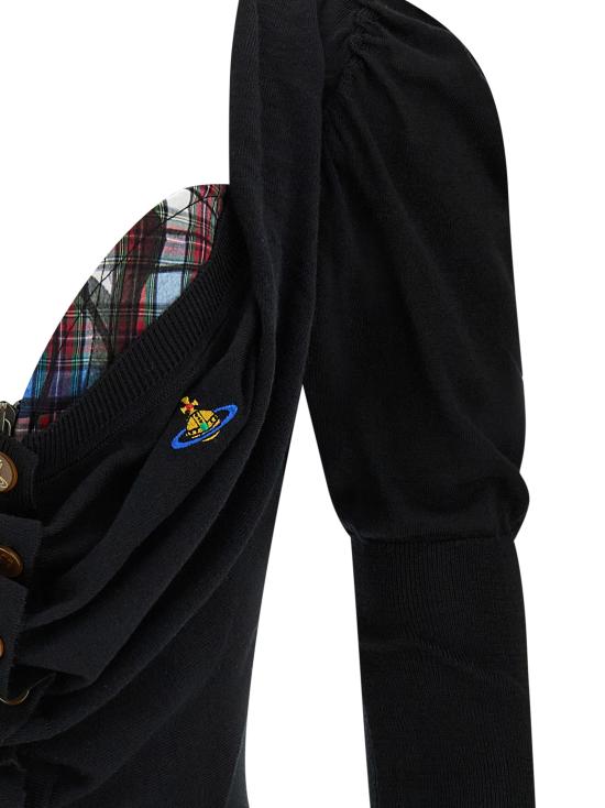 26SS 비비안웨스트우드 가디건 1803007DY001AN402 Black - VIVIENNE WESTWOOD