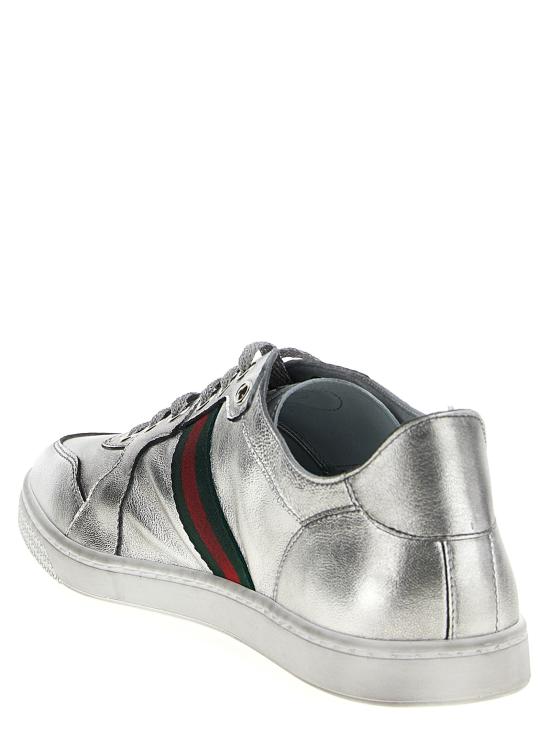 26SS 구찌 스트레치 로우탑 스니커즈 867002AAGHR8156 Silver - GUCCI