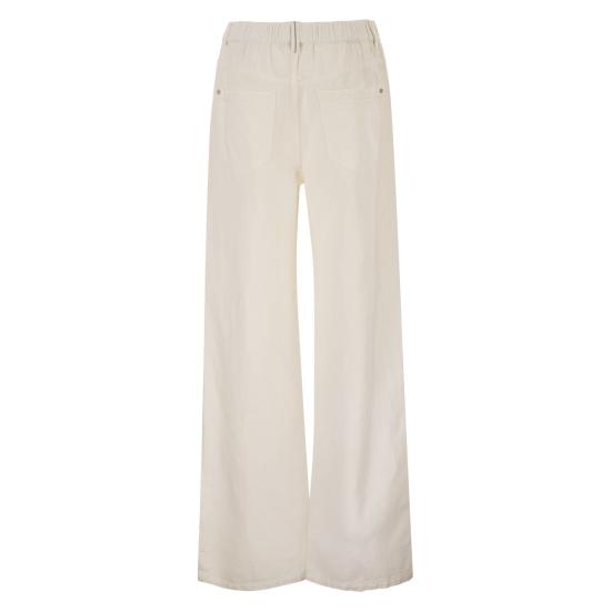 26SS 브루넬로 쿠치넬리 스트레이트 팬츠 ML996P4053 CREAM - BRUNELLO CUCINELLI