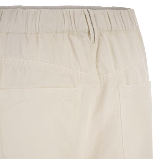 26SS 브루넬로 쿠치넬리 스트레이트 팬츠 ML996P4053 CREAM - BRUNELLO CUCINELLI