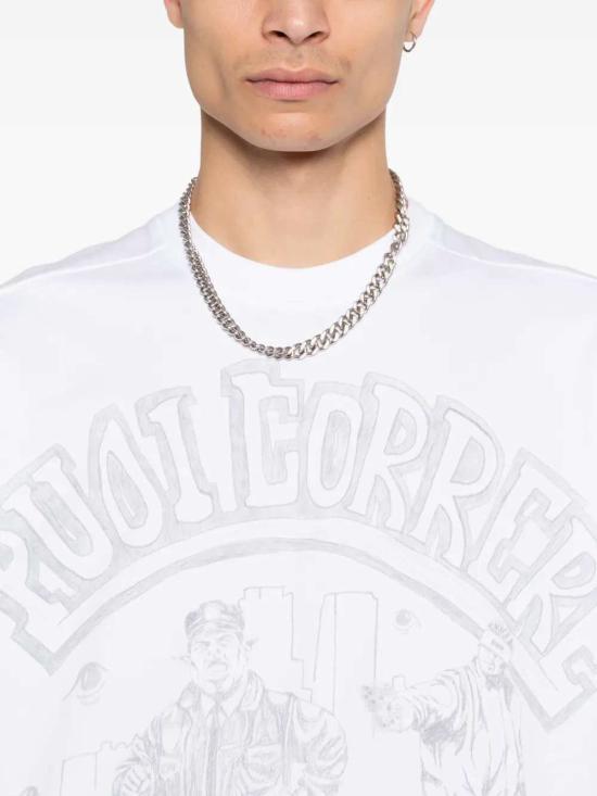 26SS 피디에프 반팔 티셔츠 DFM54029TF112PIGTE WHITE WHITE - PDF