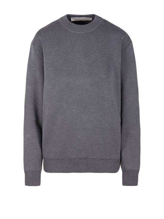 26SS 골든구스 로고 백 코튼 라운드넥 스웨터 GWP00951 P000662 60304 DARK GREY MELANGE